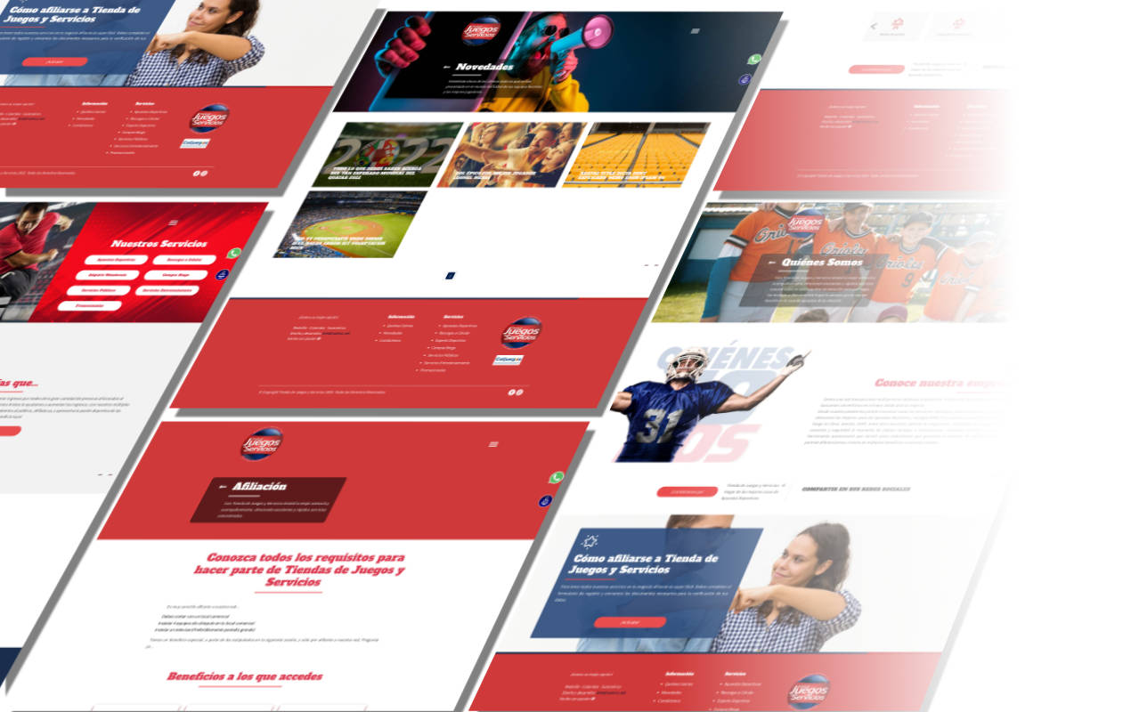 Portafolio /&nbsp;Diseño web&nbsp;/&nbsp;Tienda de Juegos y Servicios