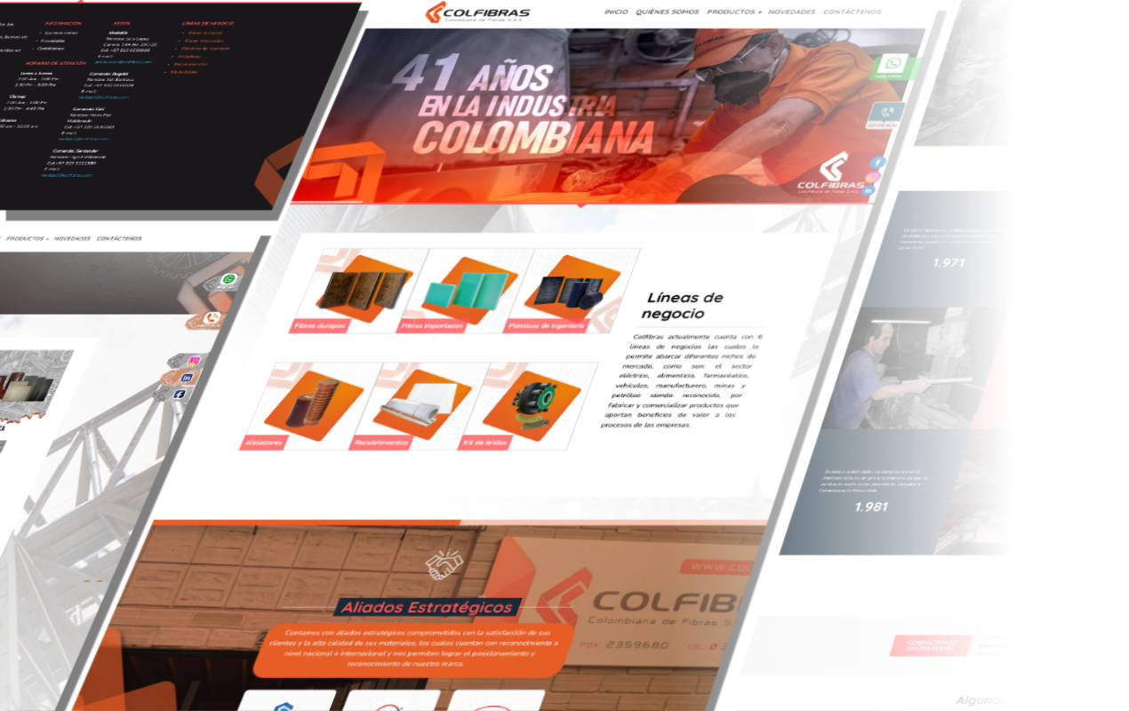 Portafolio /&nbsp;Diseño web&nbsp;/&nbsp;Colfibras