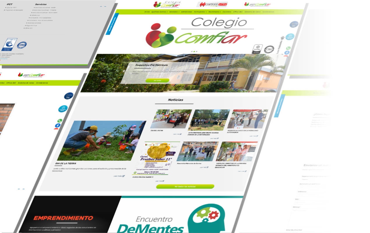Portafolio /&nbsp;Diseño web&nbsp;/&nbsp;Colegio Comfiar