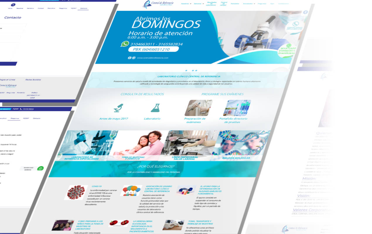 Portafolio /&nbsp;Diseño web&nbsp;/&nbsp;Central de referencia