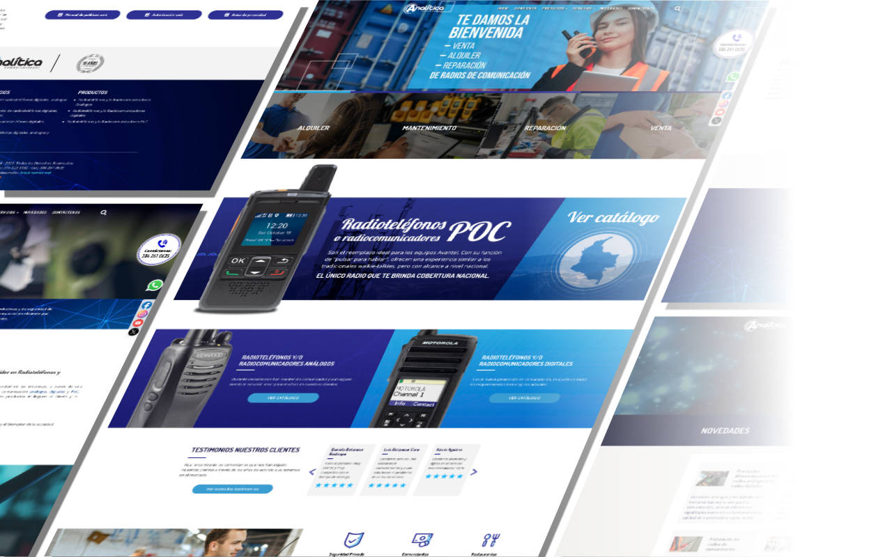 Portafolio /&nbsp;Diseño web&nbsp;/&nbsp;Analitica Comunicaciones