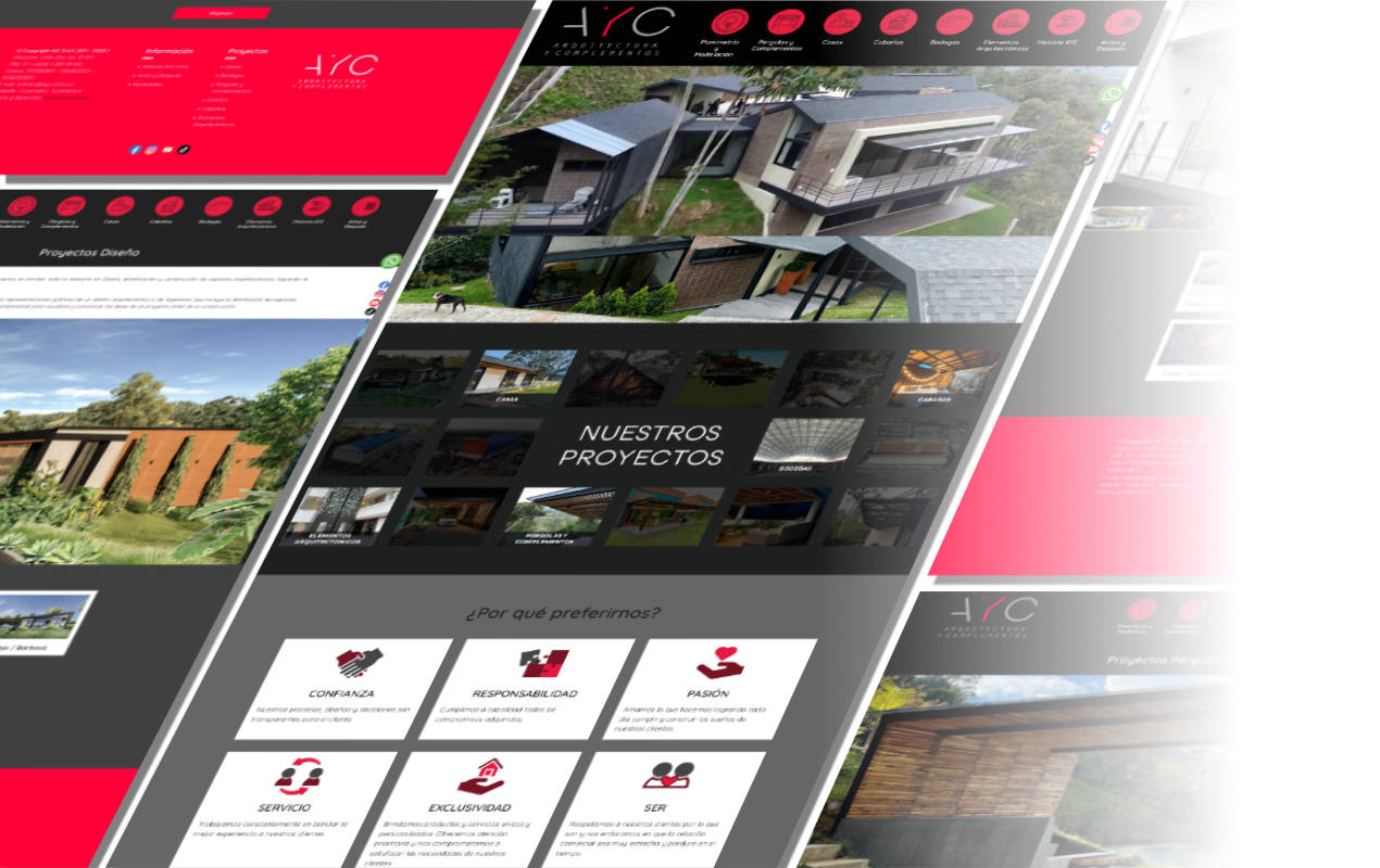 Portafolio /&nbsp;Diseño web&nbsp;/&nbsp;A Y C Arquitectura y Complementos
