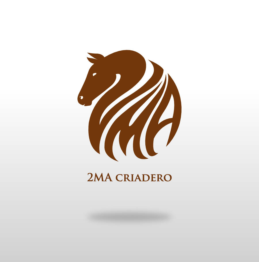 Diseño de Logotipo para Criadero 2MA: Identidad Visual Ecuestre | Artedinámico, diseño y re-diseño de logotipo, diseño de distintivos corporativos, diseño de símbolo corporativo, medellin colombia.