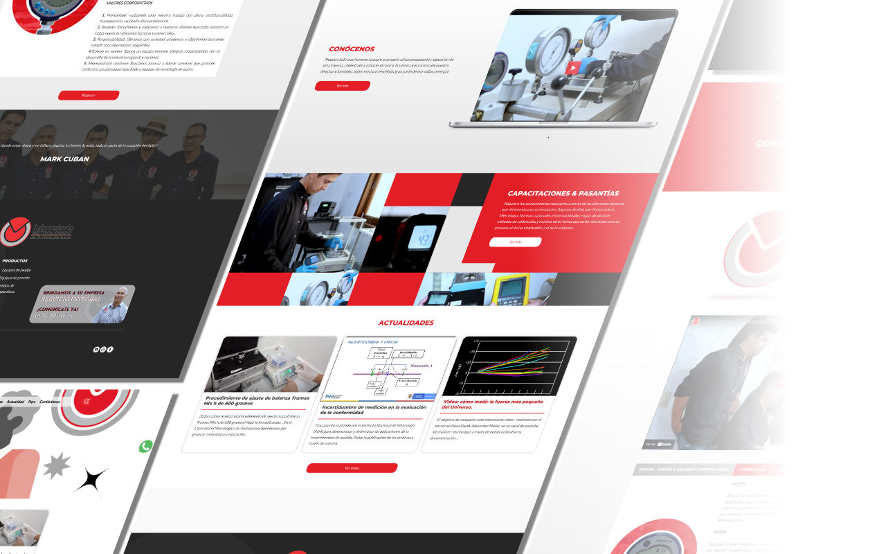 Portafolio /&nbsp;Diseño web&nbsp;/&nbsp;Laboratorio Metrológico de Antioquia