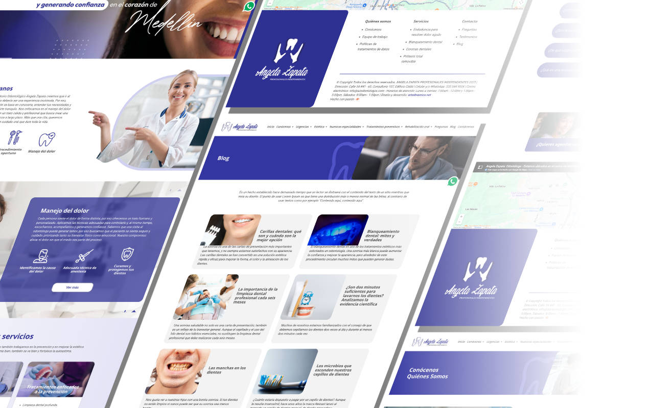 Portafolio /&nbsp;Diseño web&nbsp;/&nbsp;AZ Odontólogos