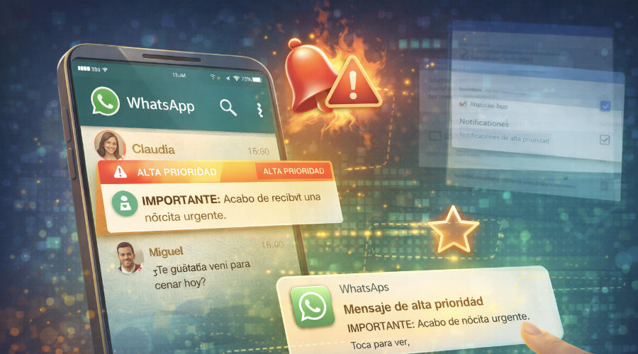 Llegan a Whatsapp las notificaciones de alta prioridad: qué son y cómo funcionan