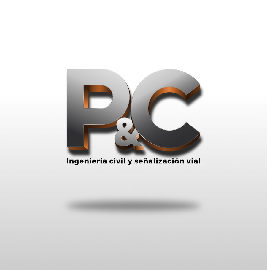 Diseño de Logotipo P&C ingeniería civil y señalización vial |Artedinámico, diseño y re-diseño de logotipo, diseño de distintivos corporativos, diseño de símbolo corporativo, medellin colombia.